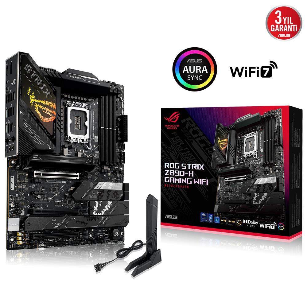ASUS ROG STRIX Z890-H GAMING DDR5 HDMI-DP USBC PCIE 5.0 1851P ATX