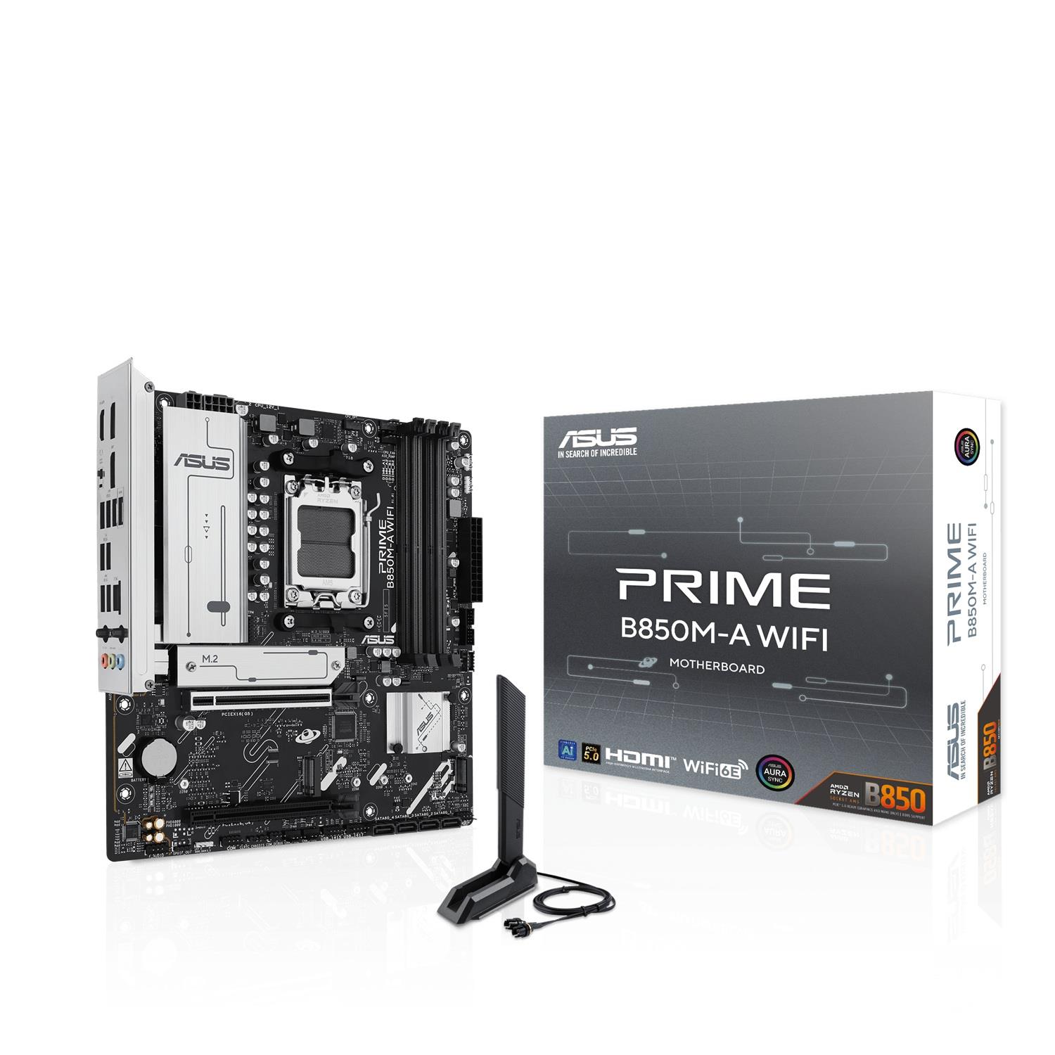 ASUS PRIME B850M-A WIFI6E DDR5 HDMI-DP TYPEC PCIE 5.0 AM5 MATX